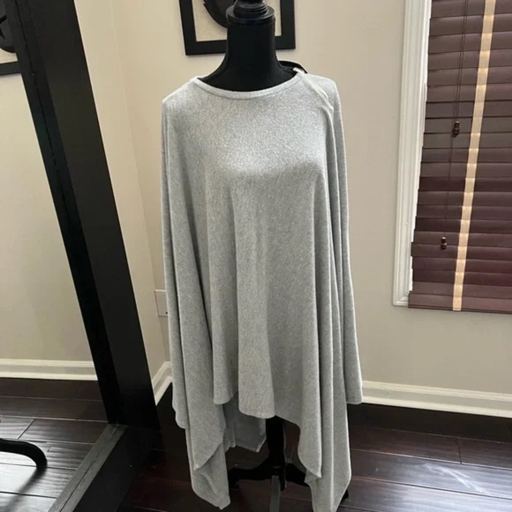 Cherish Heather Gray Women's Poncho